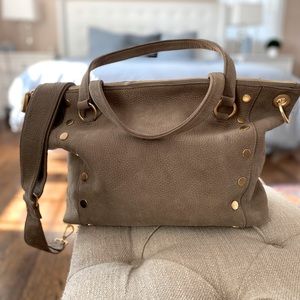 Hammit Daniel bag - large. Gray natural/brushed gold hardware.